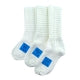 Blue label ankle length Irish dance socks in bright white