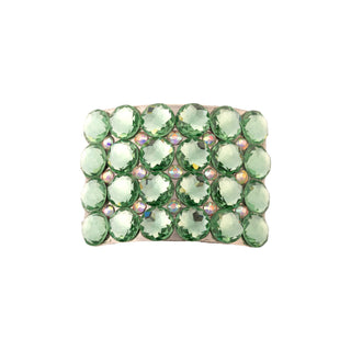 Champion Irish Dance Buckle with Light Green Diamantes