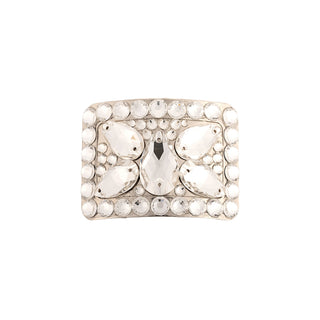Diamante Buckles with Butterfly Design in Clear Crystals