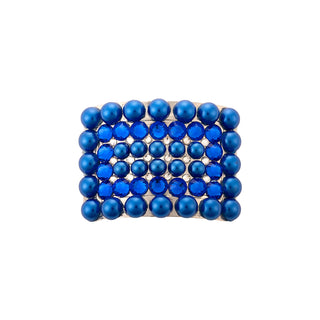Grace Buckle with Blue Pearls and Sapphire Rhinestones