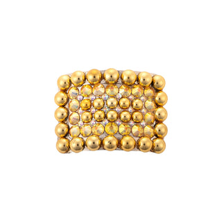 Grace Buckle with Gold Pearls and Sunshine Rhinestones
