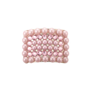 Grace Buckle with Pink Pearls and Soft Rose Rhinestones