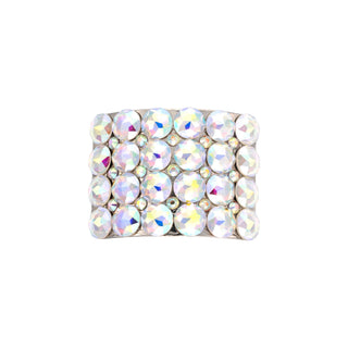 Champion Irish Dance buckle with oversized AB diamantes in bold grid layout