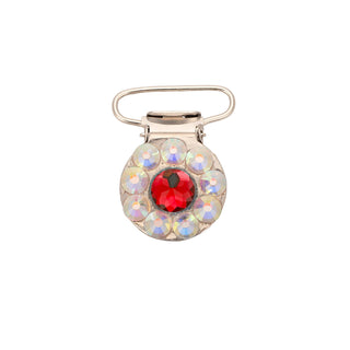 Champion Number Clip - Red Diamante Centre