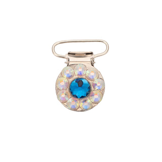Champion Number Clip - Blue Diamante Centre