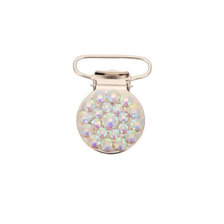 AB Crystal Competition Number Clip with small Rhinestones