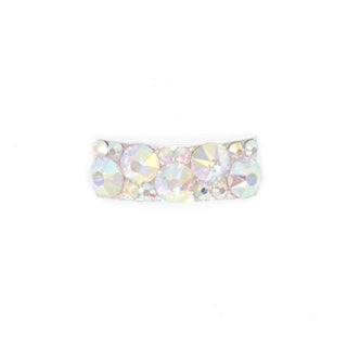 Tierna AB Diamante rectangular buckle set with layered iridescent stones for Irish dance pumps