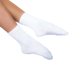 White ultralow Irish dance socks with arch support and Egyptian cotton